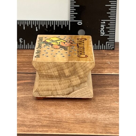 1988 Christmas Rubber Stamp Do Not Open Until Christmas HOLIDAY HONEY BEAR 641E - Picture 4 of 5